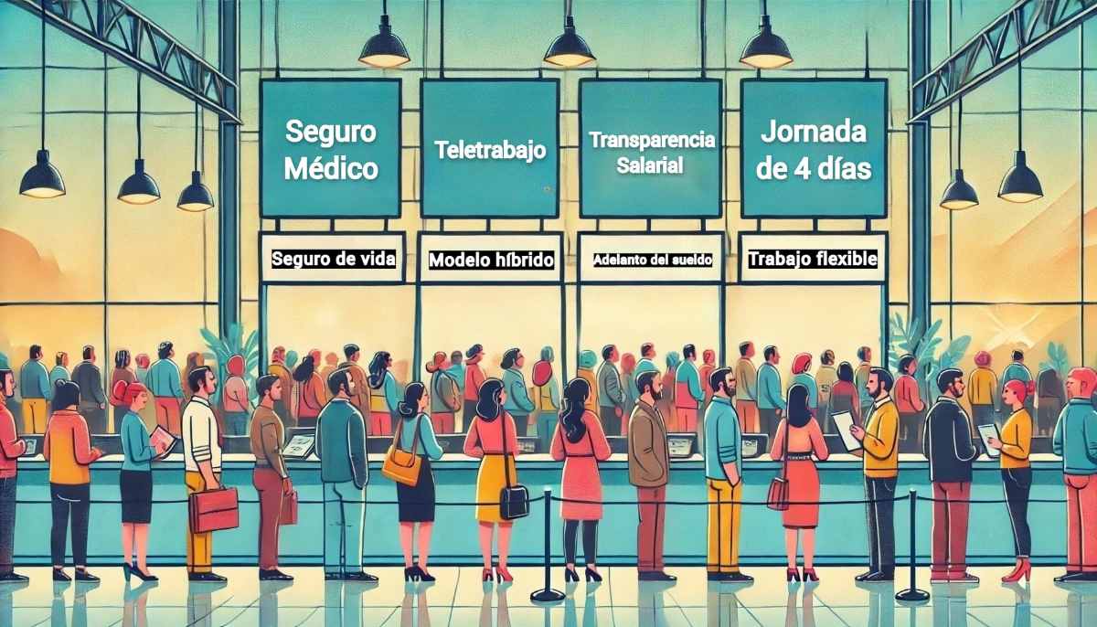 Beneficios sociales, teletrabajo, flexibilidad y transparencia salarial, el mix laboral preferido por los españoles.
